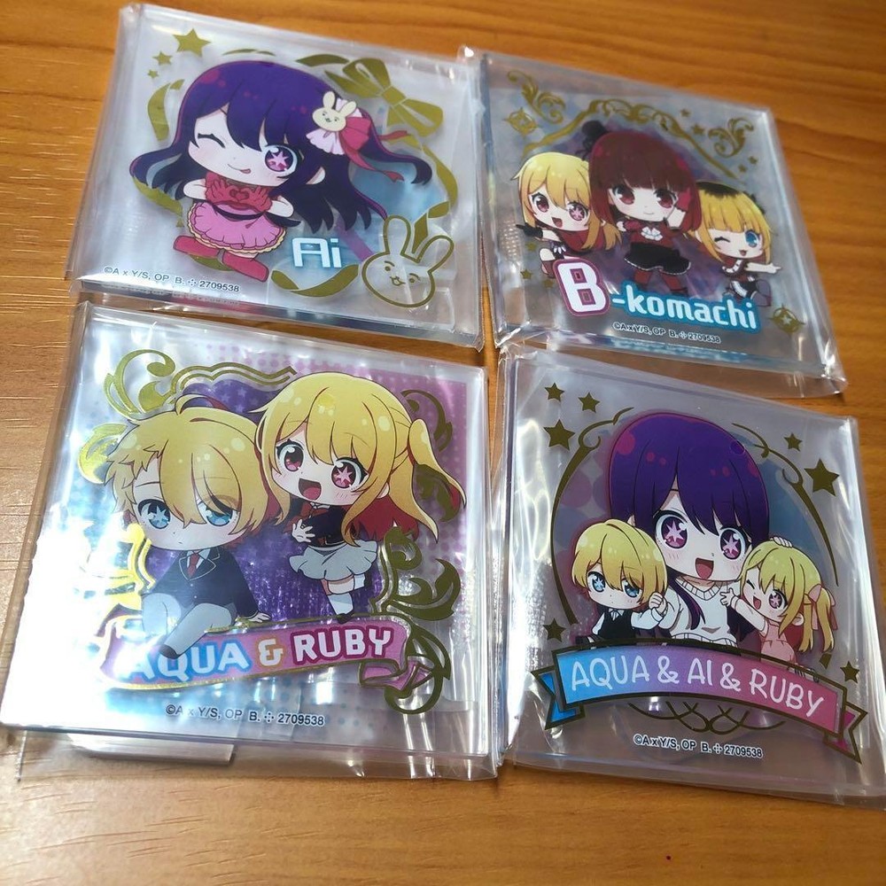 Oshinoko Foil Stamping Complete Chibi Character Acrylic All 4 Types