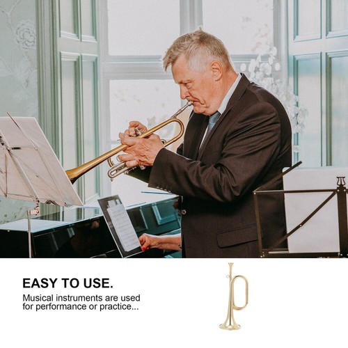 Brass Toy Trumpet Kids' Leaning Tool Educational Plaything Children Trumpet - Picture 8 of 12