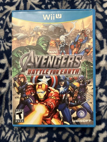 Marvel Avengers: Battle For Earth - Nintendo Wii U Video Game Disc And Case