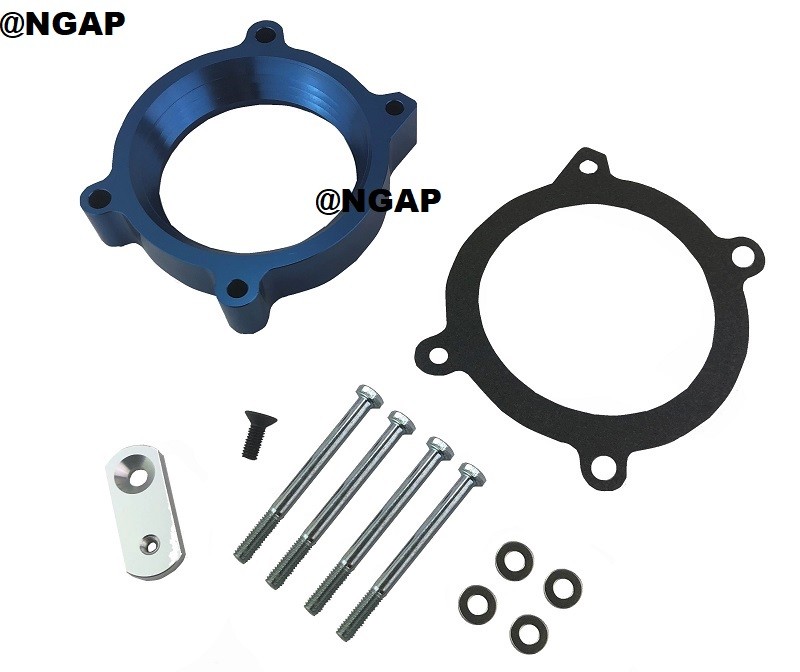 Blue Throttle Body Spacer For 0713 Chevy Silverado Tahoe Avalanche