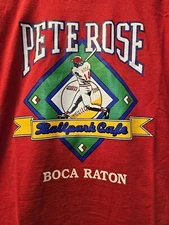 Vintage 90s Pete Rose Red Cotton All size S-345XL Gift For Fans T Shirt HRL189