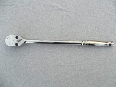 Snap on 1/2'' Drive Dual 80 Fine Tooth Chrome 15in.  Long Handle Ratchet SL80A