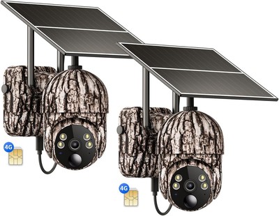Motion Activated 2K Wildlife Cameras - Solar Powered with Live Streaming Access
