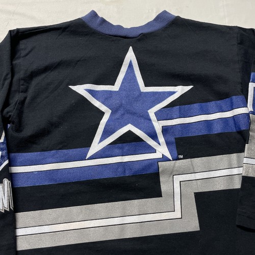 Vintage 90s Dallas Cowboys T-Shirt Boys Medium (10-12) NFL Football USA Made VTG - Picture 5 of 10