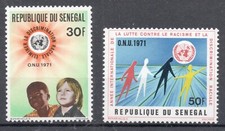 1971 - Senegal - International Year Against Racism, 2 val. MNH**