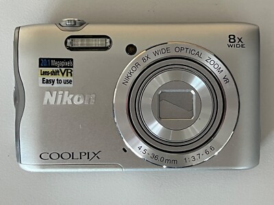 Nikon COOLPIX A300 Digital Camera 20.1MP 8x Zoom - No Battery or