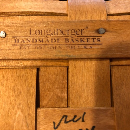 Longaberger 2002 Paper Tray Basket with Flatware/Silverware Protector - Imagen 3 de 5