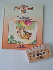 1986 TEDDY RUXPIN The Airship Worlds of Wonder book and tape