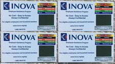 ¡NUEVO! 4 tarjetas de prueba de estrés/estado de ánimo Inova codificadas por colores rápidas y fáciles