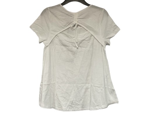 Neon Buddha Coastal Sunset Short Sleeve Top White Wide Flowy Hem Size Small NWT - Picture 4 of 7