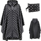 Regenponcho Damen, Regencape, Regenschutz, Regenmantel, Regen Poncho Fahrrad