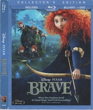 No Disc/Case ORIGINAL SLIPCOVER Brave 2012 Blu-ray cover Kelly Macdonald Pixar