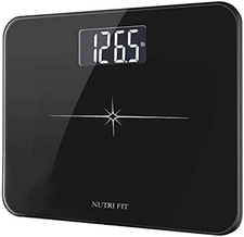 Extra-Wide Digital Bathroom Scale 3 Inch LCD 400lb Capacity Step-on Technology