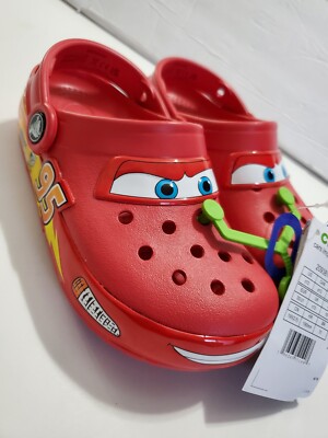 Lightning McQueen Light Up Crocs Toddler Size 13c Brand New 209382