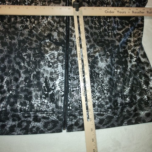 Laura Ashley Snake Skin Print Jacket Zip-Up Women's Size Medium Long Sleeve - Picture 11 of 12