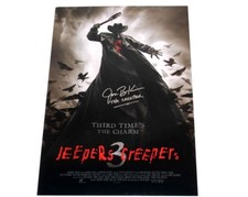 JONATHAN BRECK SIGNED JEEPERS CREEPERS 3 12x18 MOVIE POSTER w/COA THE CREEPER