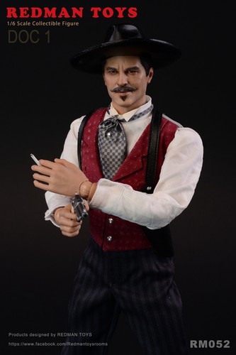 1/6 Scale Collectible 12” Action Figure REDMAN TOYS Tombstone DOC COWBOY INSTOCK - Picture 2 of 10