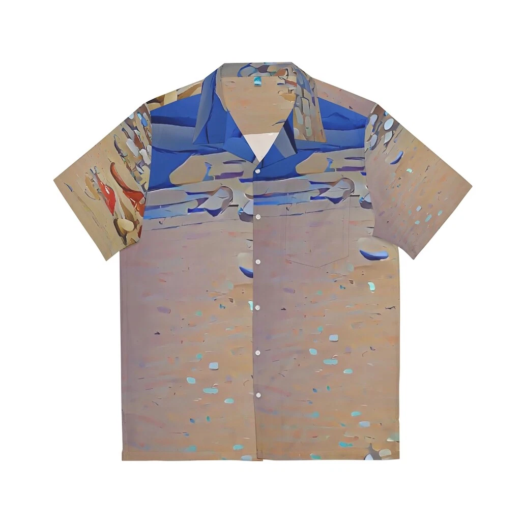 Abstract ocean with seashells Hawaiian Shirt (AOP)
