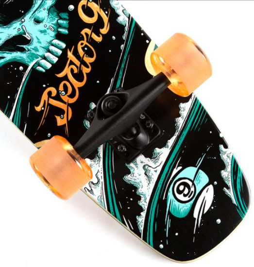 Sector 9 Bamboo Series Complete Stranded Strand Skateboard Skull 34 inch