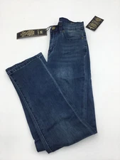 DG2 Diane Gilman New Classic Stretch Jeans, Indigo, 0, 802223