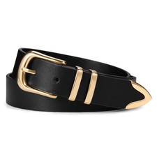 Women Leather Belt for Jeans Dresses Pants Fashion Ladies Casual Waist Belt w...