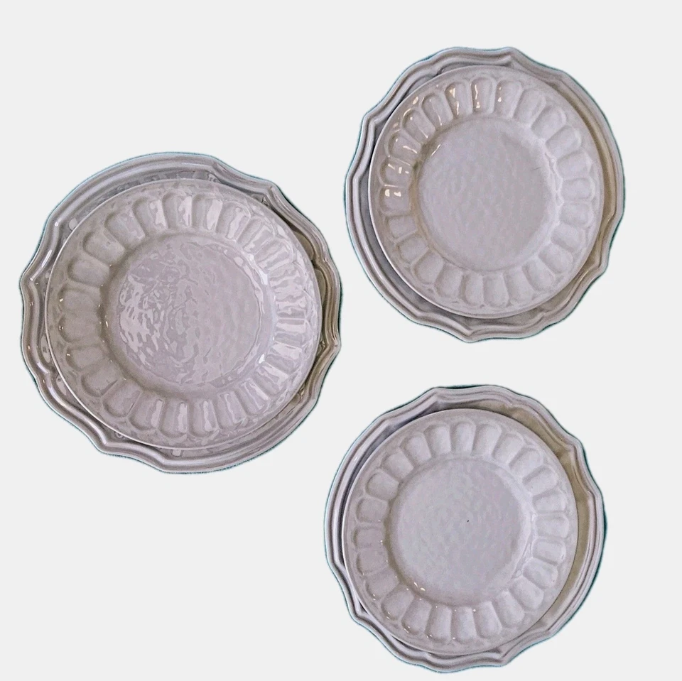 William Sonoma Melamina French Country Juego de 6 ~3 Platos de Cena ~3 Platos de Ensalada Foto 2 de 4