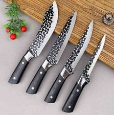 4tlg Profi Kochmesser Set Handgemachtes Edels...