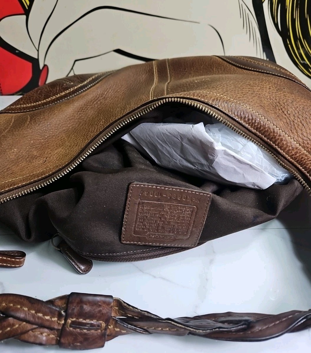 Coach #10044 Vtg Soho Hobo Crescent Braided Strap Shoulderbag 15x9