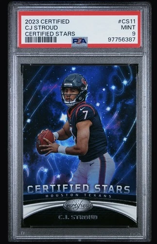 2023 Panini Certified Football CJ STROUD Certified Stars #CS-11 Texans RC PSA 9