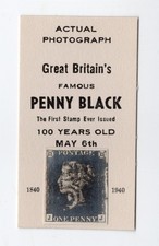 GREAT BRITAIN 1940 PENNY BLACK CENTENARY CINDERELLA