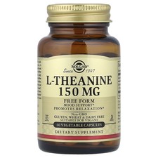 L-Theanine, Free Form, 150 mg, 60 Vegetable C...