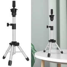 ZQIAN BEAUTY Wig Stand Tripod, 25 Inch Adjustable Mannequin 25 Inch, Silvery