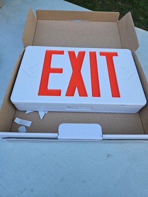 Phillips Chloride Emergency Lighting LED Exit Sign (Red) 1 Sided