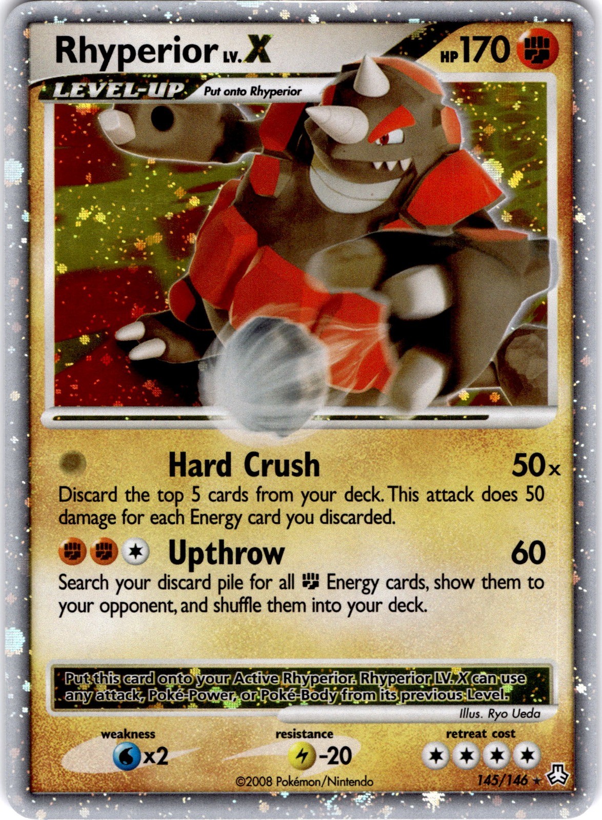 Rhyperior LV.X Holo Ultra Rare Legends Awakened 145/146 MP