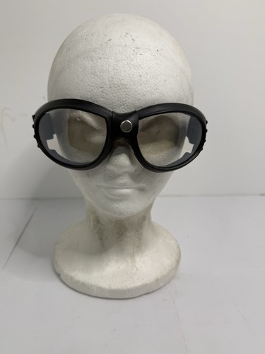Vintage Motorcycle / Street Bike Clear Elastic Band Riding Goggles Unbranded