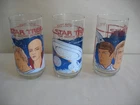 S/3 NOS Star Trek USS Enterprise Glasses The Motion Picture Coca-Cola 5 5/8"