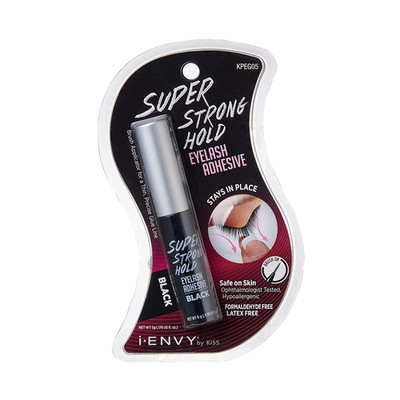 Super Strong Hold Eyelash Adhesive, Waterproof, 48-Hour Long-Lasting Lash Glue,
