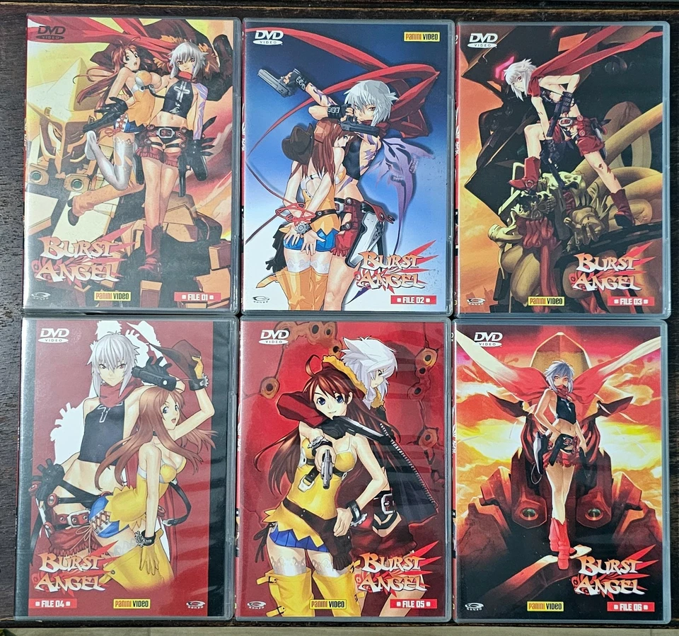 Set action figure Burst Angel marca Alter originali Giappone + 6 DVD - Immagine 4 di 4