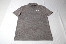 Oakley Men's Hydrolix Jacquard Swirl Short Sleeve Polo Shirt BE5 Gray Medium