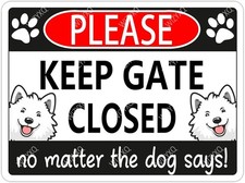 Tin Metal Signs Please Keep Gate Closed Vintage Aluminum Retro 8x12