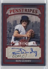 2025 Leaf A Bronx Legacy Penstripes Red Spectrum Holofoil /6 Ron Guidry Auto pe8