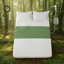 Grounding Sheets,10 Pure Silver Fiber 90 Organic Cotton,Half Grounded Fitted S