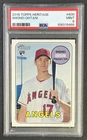 SHOHEI OHTANI PSA 9 2018 TOPPS HERITAGE #600 ROOKIE RC ANGELS 468