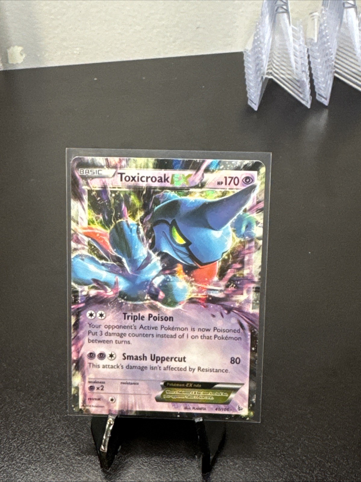 Pokemon TCG - Toxicroak EX 41/106 Flashfire Holo - LP