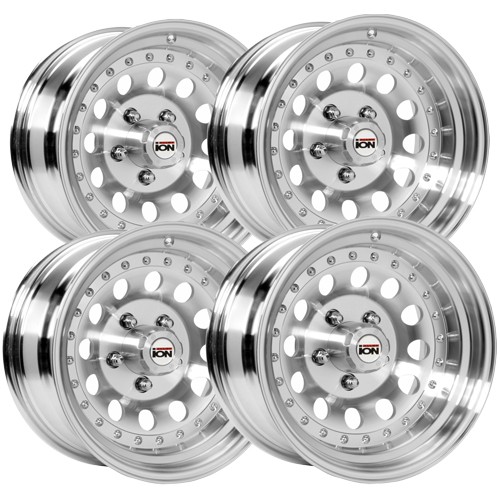 (Set of 4) Ion 71 15x7 5x5.5" -6mm Machined Wheels Rims 15" Inch