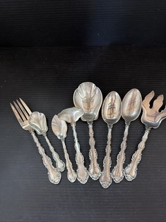 Gorham Strasburg Sterling Silver Lot Of Serving Pcs 602g Scrap Or Keep Lot