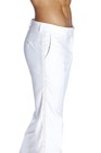 CONCITOR Men's TUXEDO Pants Flat Front w/ Satin Band Stripe Solid WHITE Color 38 — photo 2