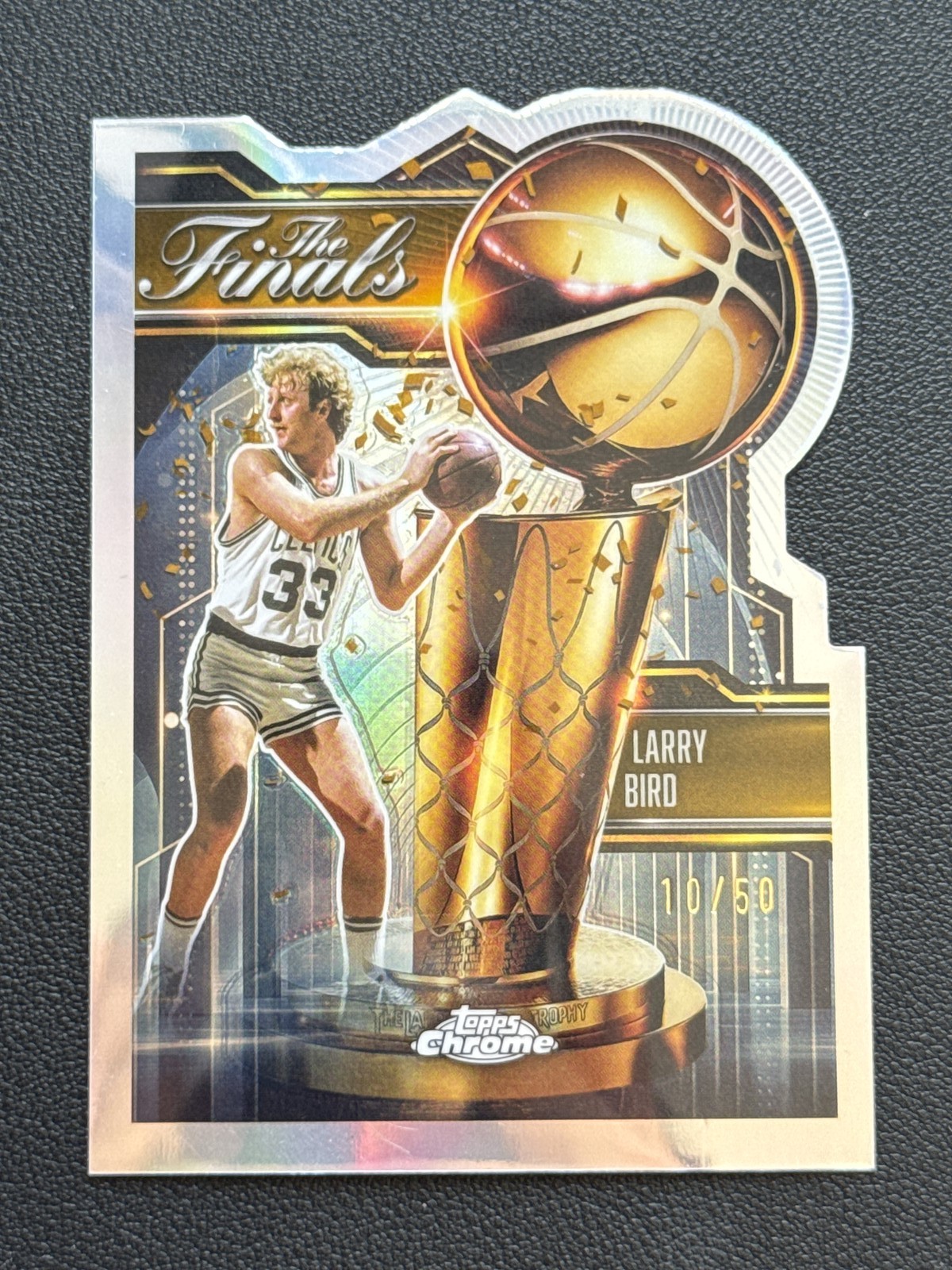 2025-26 Topps Chrome The Finals 10/50 Refractor Larry Bird SSP Fin-7