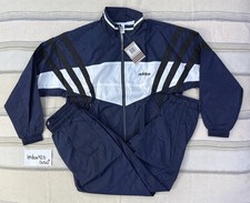 Vintage 1990s Adidas Santiago Warmup Full Tracksuit Navy Size Small BNWT 