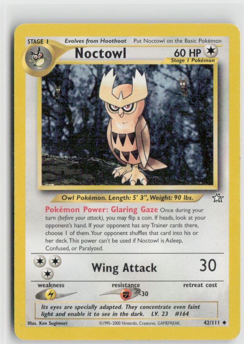 Noctowl Unlimited Uncommon Neo Genesis 042/111 MP